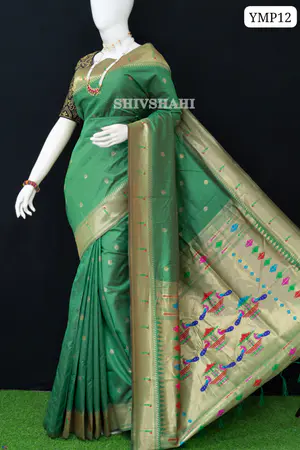 TRADITIONAL YEOLA MUNIYA PAITHANI