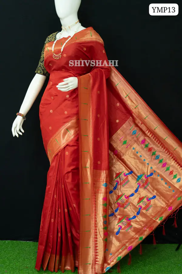 TRADITIONAL YEOLA MUNIYA PAITHANI