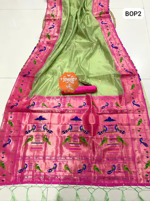 Brocade Organza Paithani