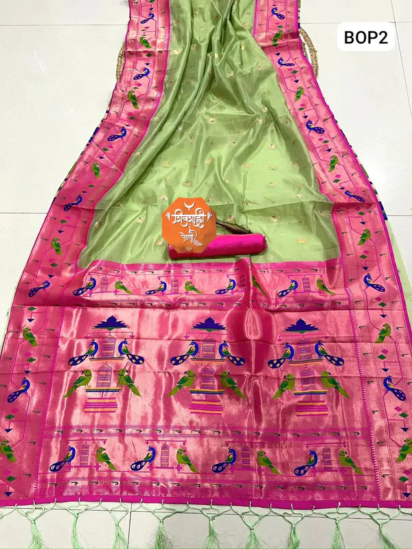 Brocade Organza Paithani