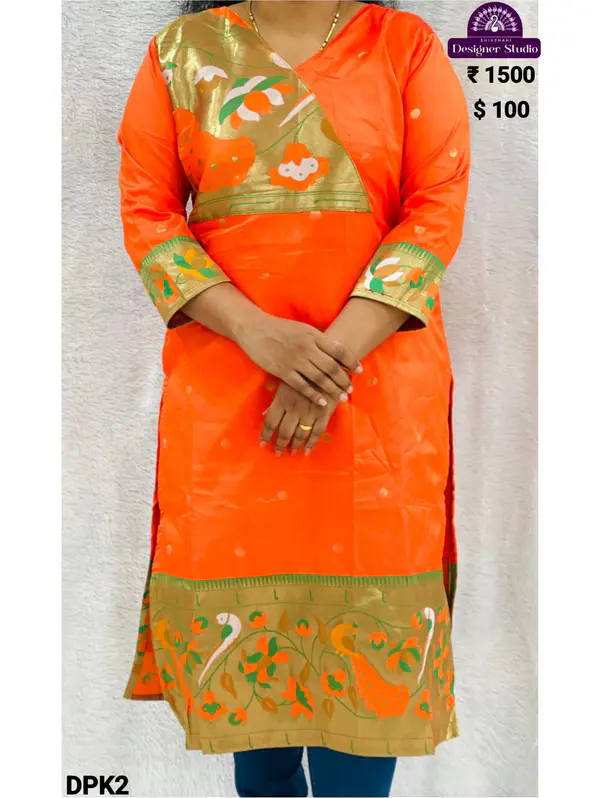 Designer Paithani Kurti