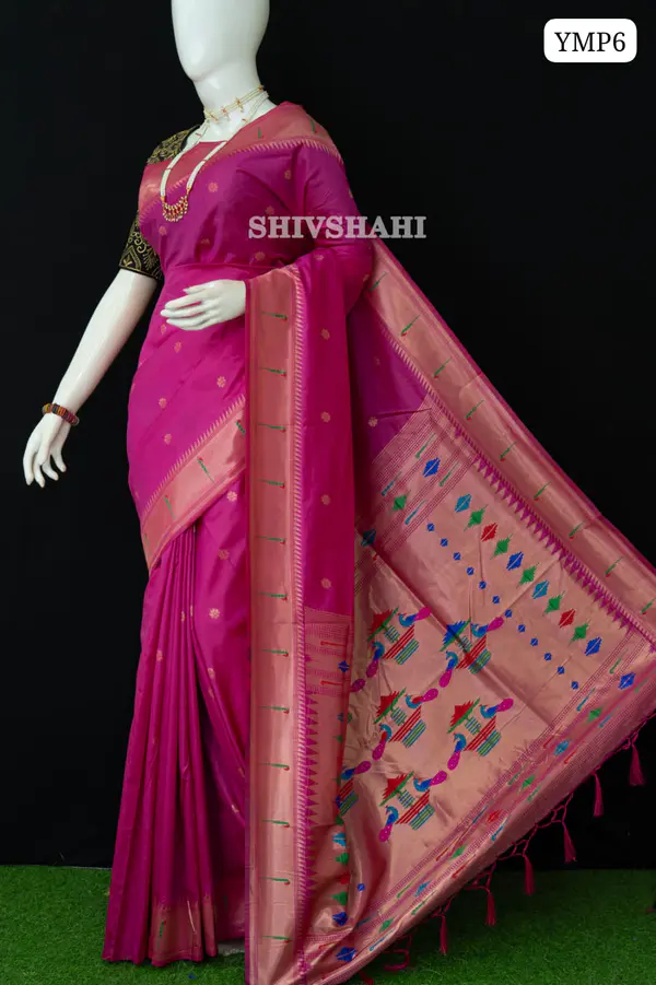 TRADITIONAL YEOLA MUNIYA PAITHANI