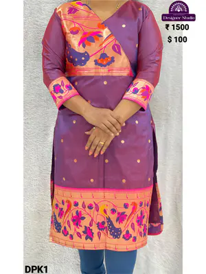 Designer Paithani Kurti