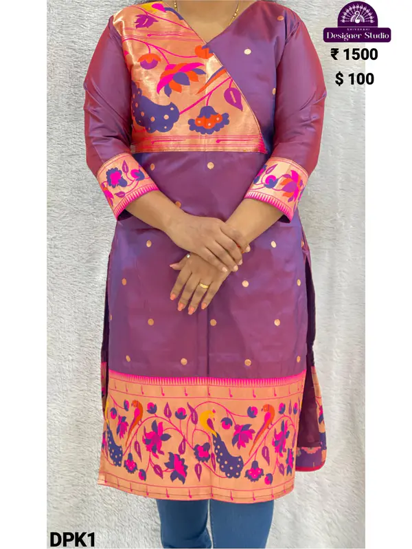 Designer Paithani Kurti