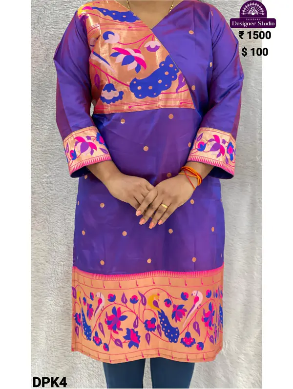 Designer Paithani Kurti